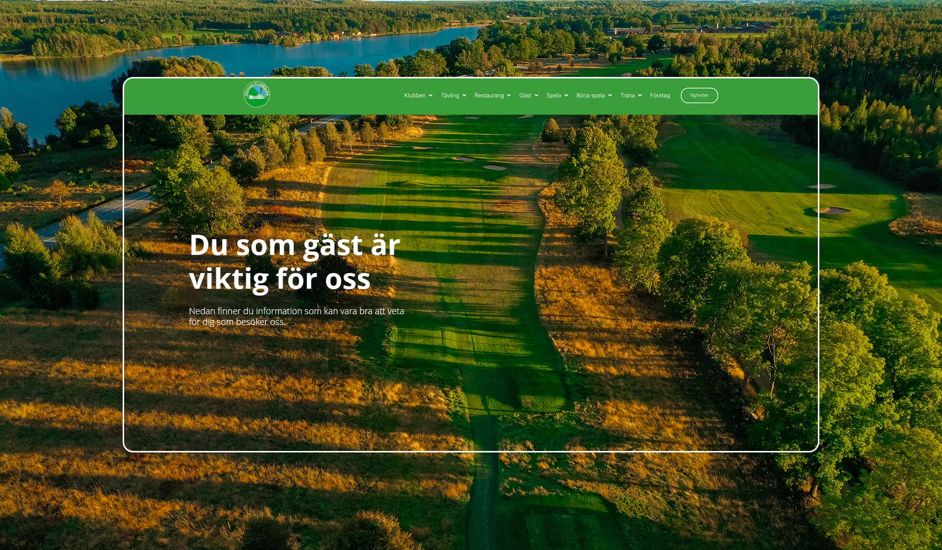 Ny hemsida till Alvesta Golfklubb – bild 1